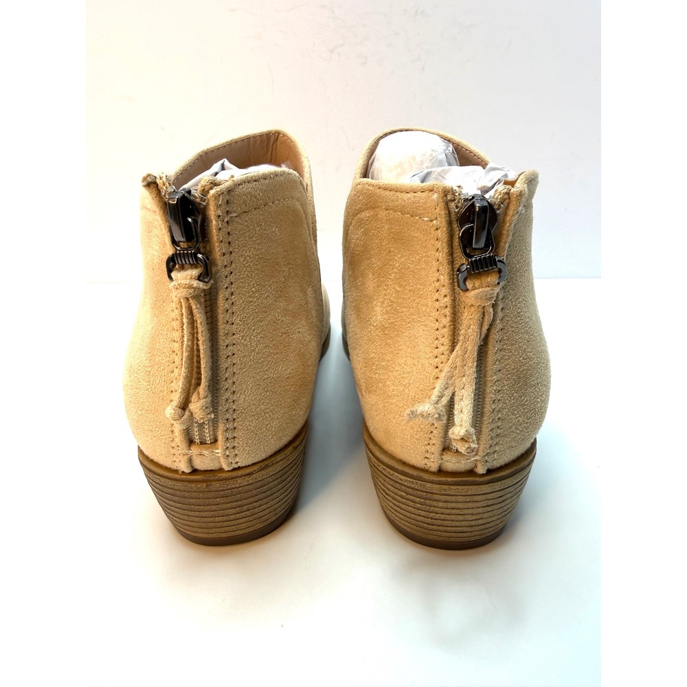 Journee Collection Women's Livvy Side Split Ankle Booties Tan Size 9 NWT/BOX - Picture 7 of 8